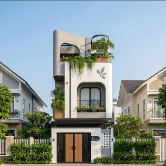Nhà phố 3 tầng đẹp 5x18m hiện đại