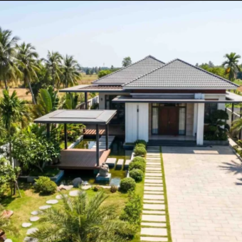 Farm Villa 1 tầng xanh thoáng, hiện đại, tối giản