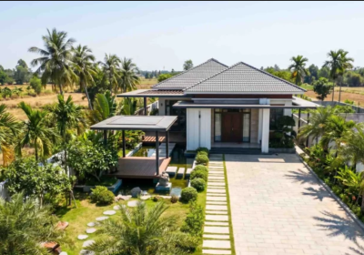 Farm Villa 1 tầng xanh thoáng, hiện đại, tối giản
