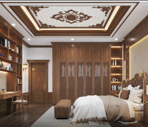 Biệt thự tân cổ điển, Biệt thự 2 tầng 1 mái