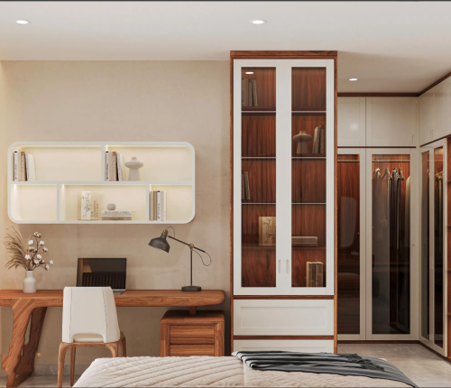 Nhà mẫu phong cách hiện đại, tối giản, sáng, thoáng và xanh.