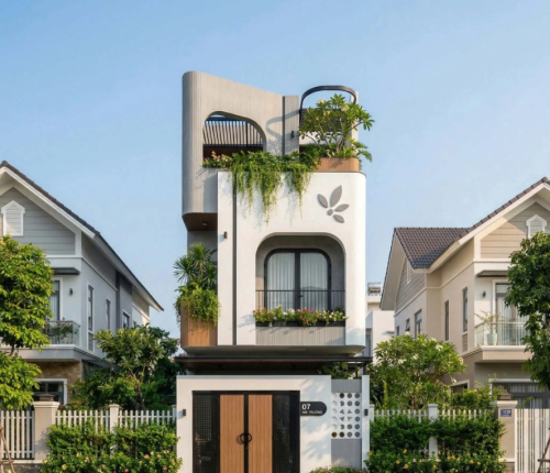 Nhà phố 3 tầng đẹp 5x18m hiện đại
