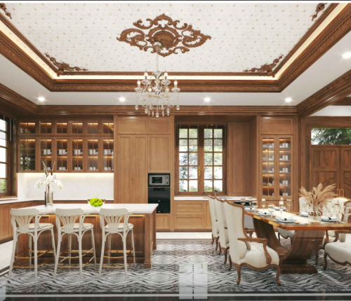 Biệt thự tân cổ điển, Biệt thự 2 tầng 1 mái
