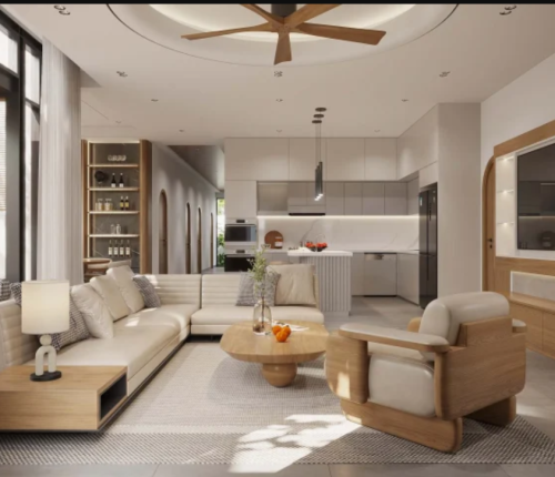 Farm Villa 1 tầng xanh thoáng, hiện đại, tối giản