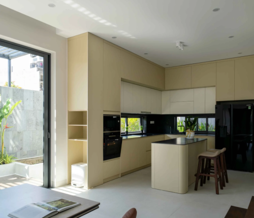 Thi công Nhà phố 2 tầng xanh thoáng