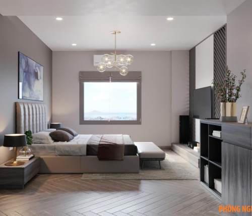 Thi công nội thất Căn hộ chung cư 2 tầng sang trọng