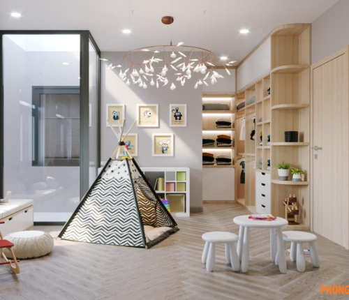 Thi công nội thất Căn hộ chung cư 2 tầng sang trọng