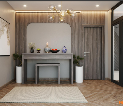 Thi công nội thất Căn hộ chung cư 2 tầng sang trọng